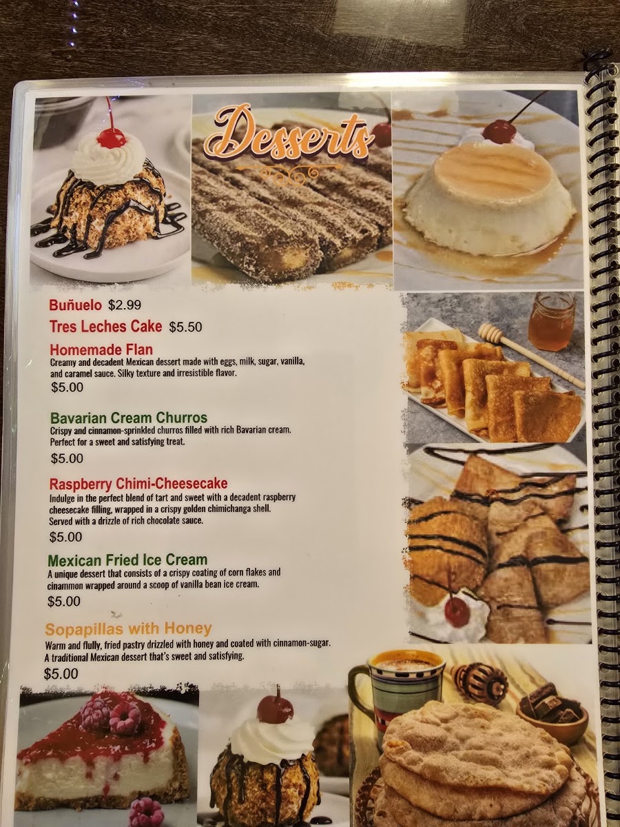 Pancho's | Mexican Restaurant menu board