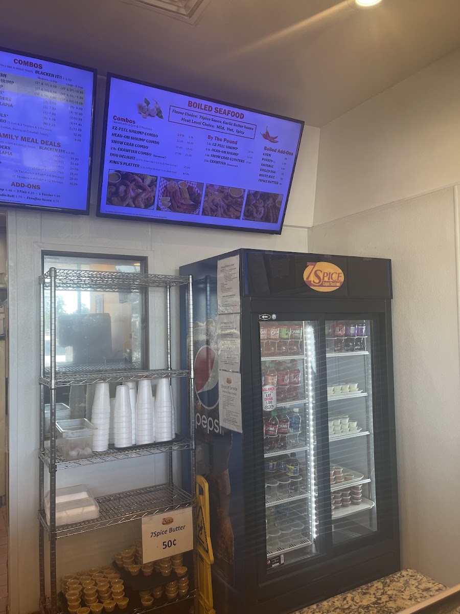 7Spice menu board