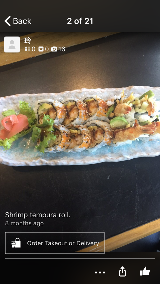 Rainbow Sushi menu board