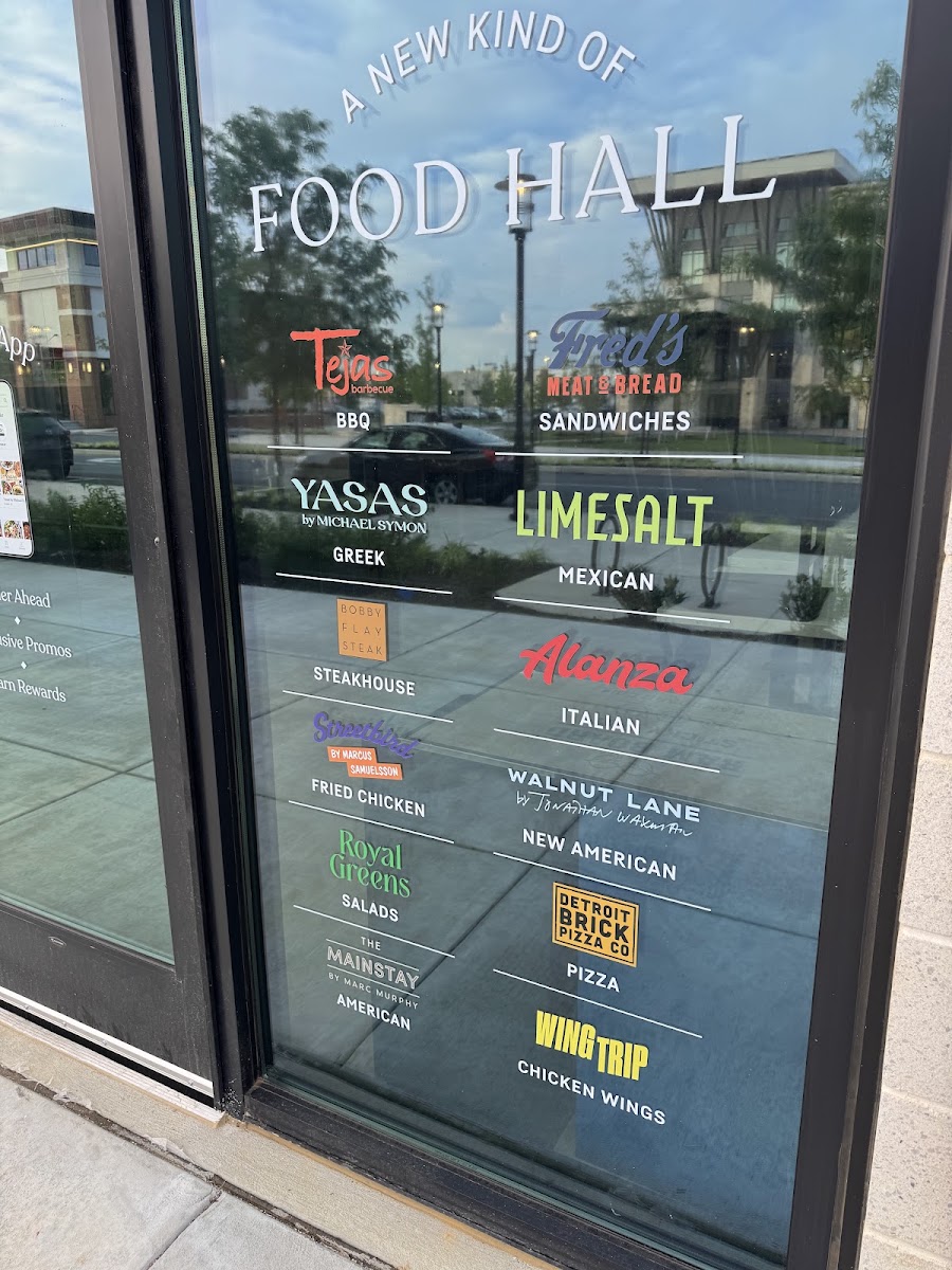 Wonder The Grove Newark menu board