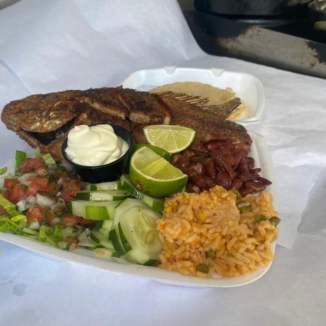 Grilled Chicken Plate Arroz Frijoles