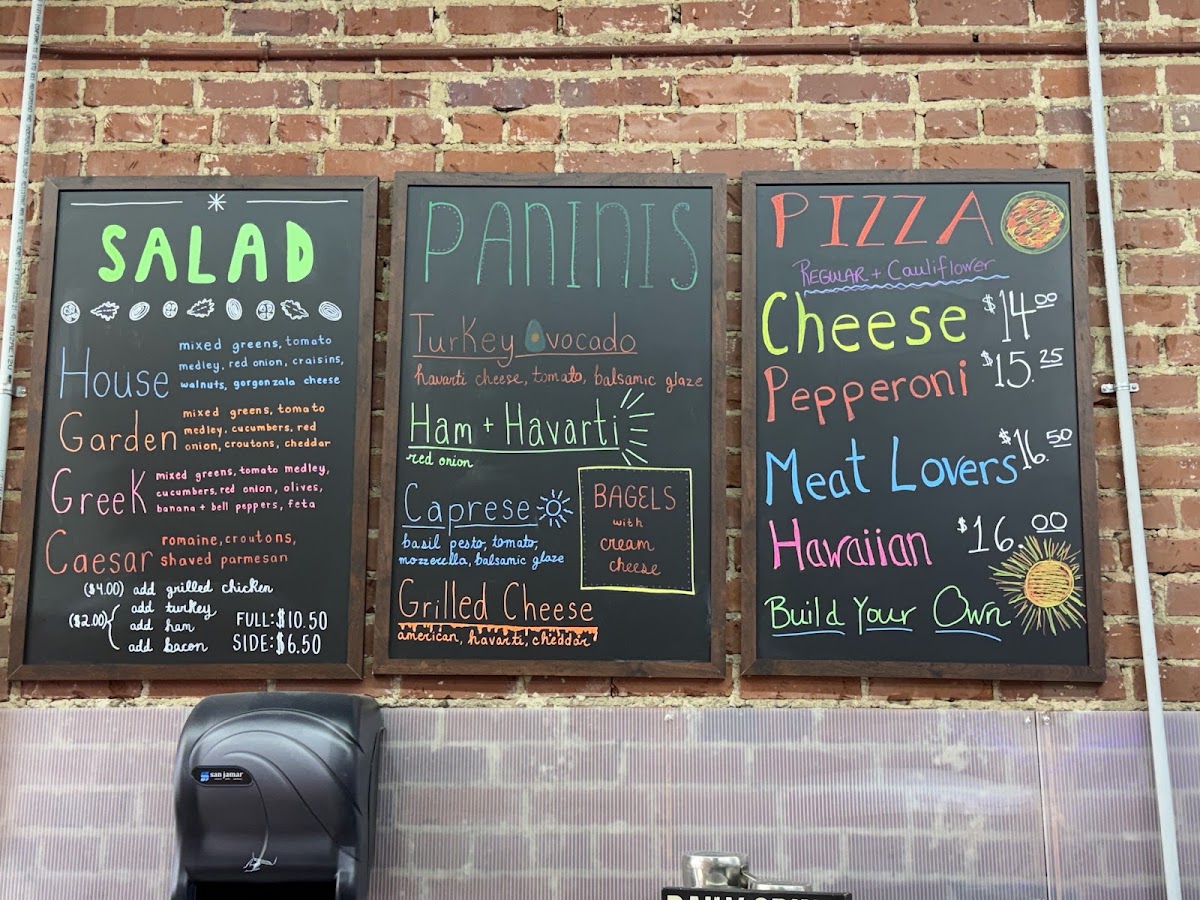 Blue Canoe Restaurant | Breakfast • Lunch menu board