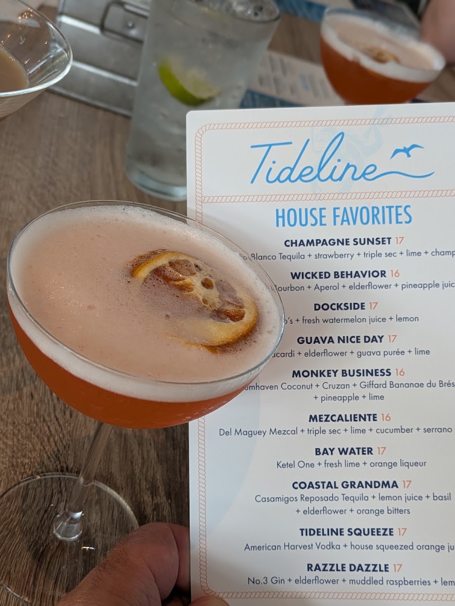 Tideline menu board