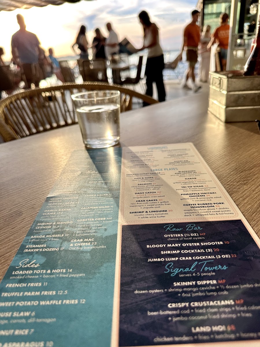 Tideline menu board