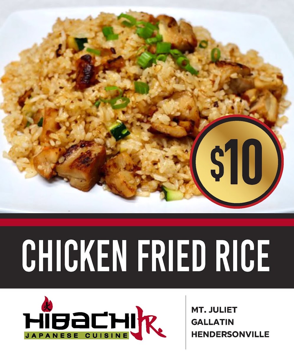 Hibachi Jr menu board