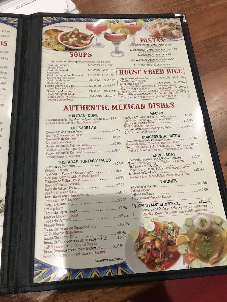 Ostioneria Michoacan #10 menu board