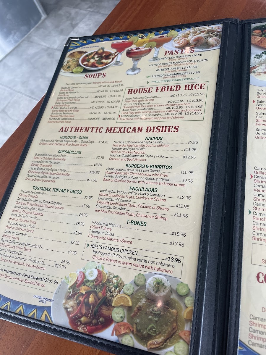 Ostioneria Michoacan #10 menu board