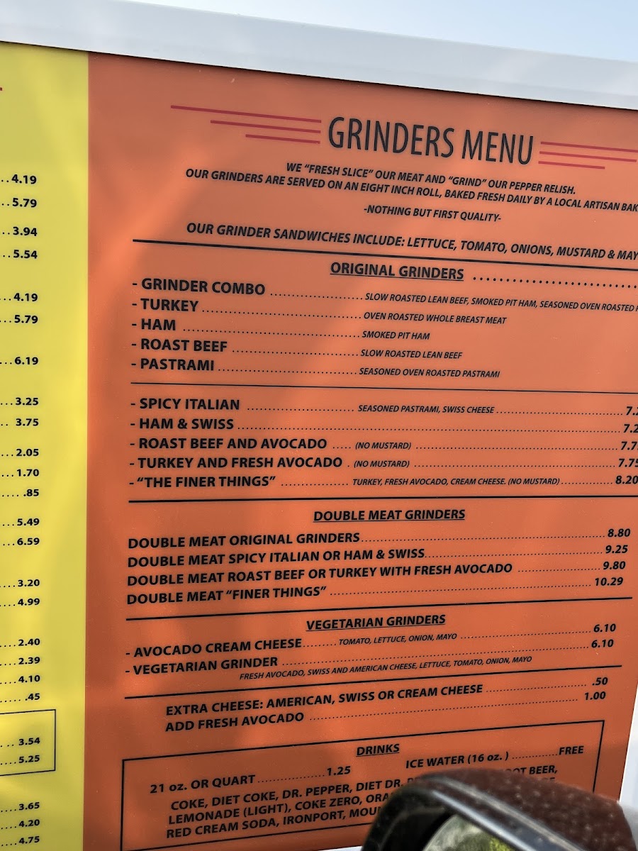Nielsen's Frozen Custard menu board