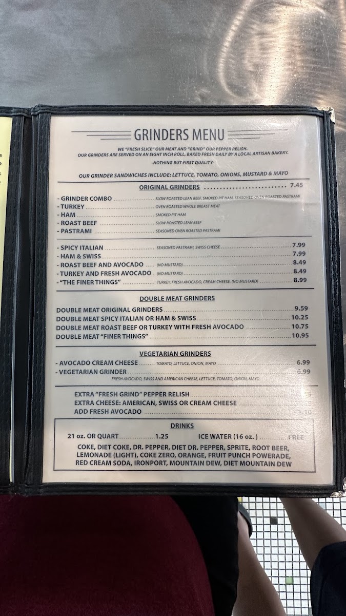 Nielsen's Frozen Custard menu board