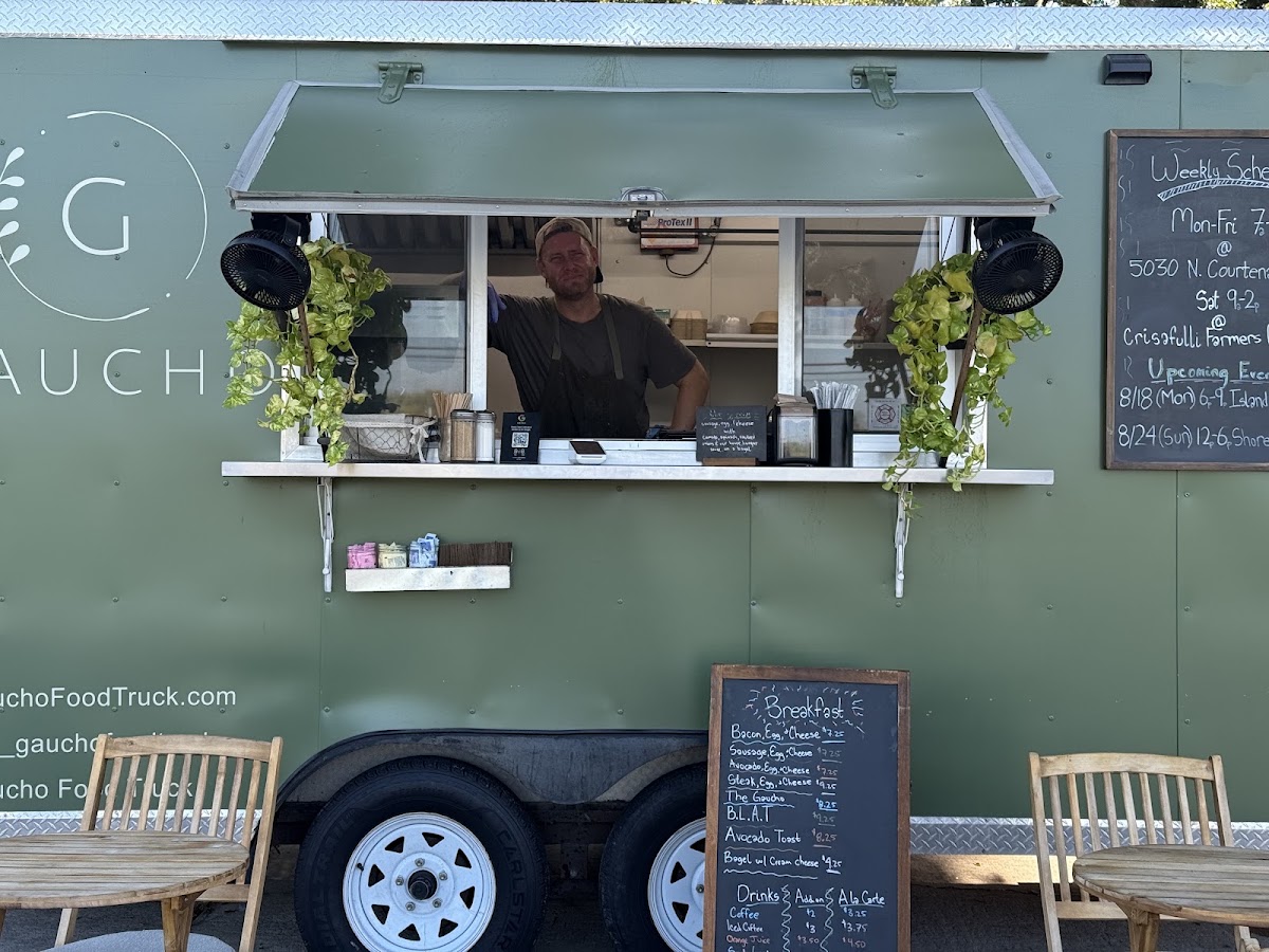 Gaucho Food Truck menu board