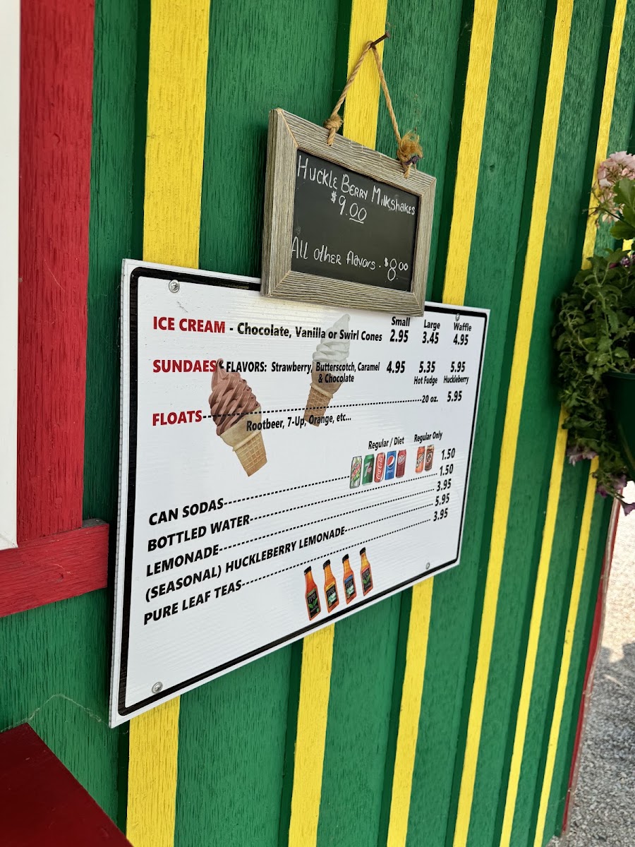 JJ's Dawg House menu board