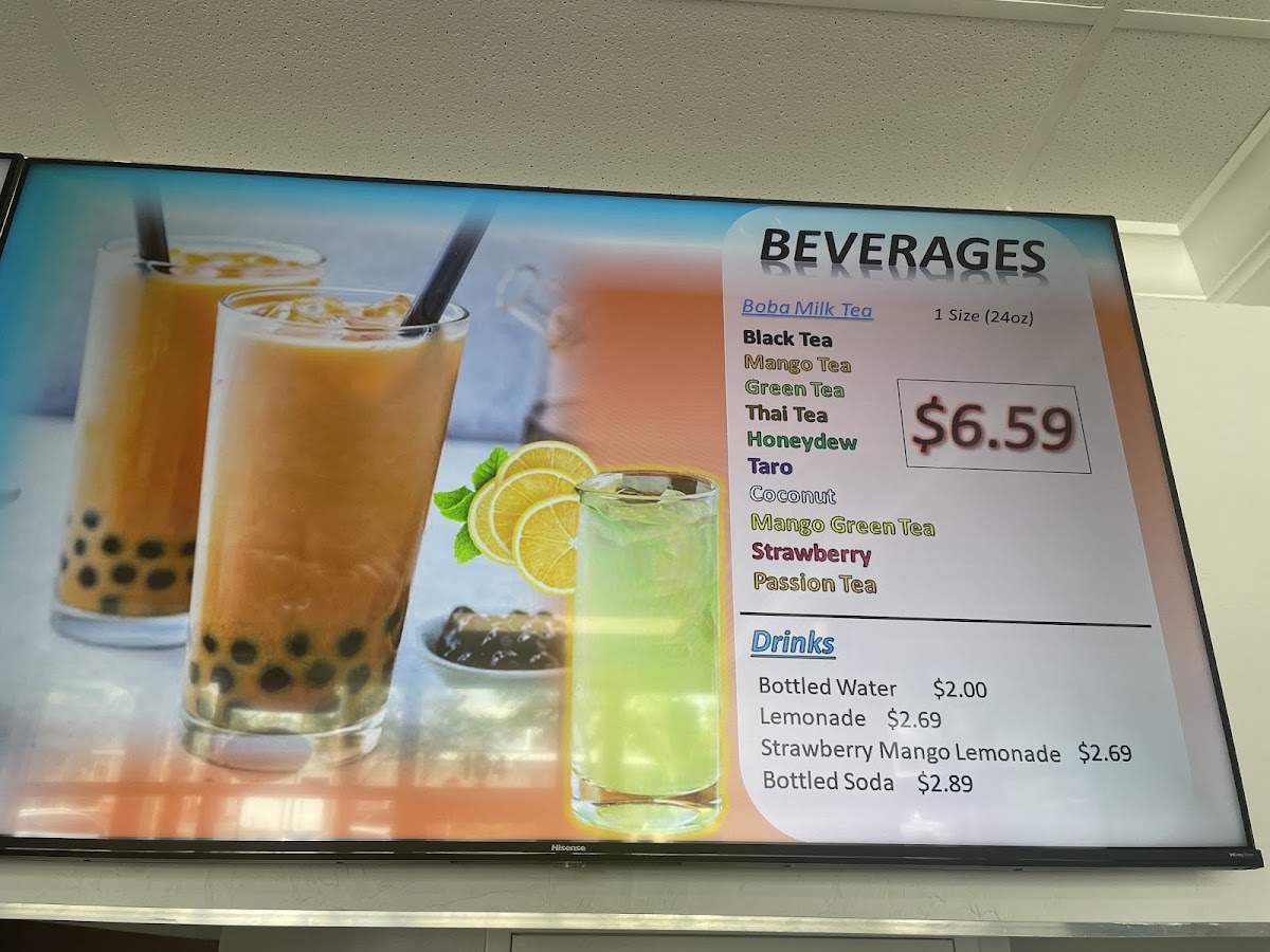 Sarkura Japan menu board