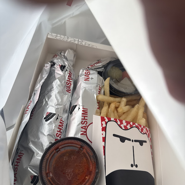 Chicken Shawarma Wraps and Fries