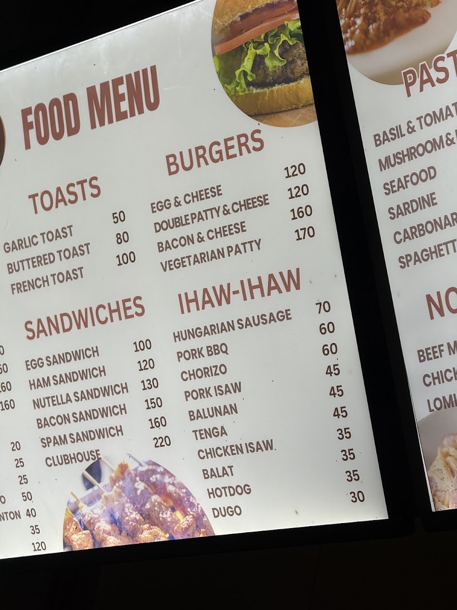 Mommy Phoebe's Place menu board