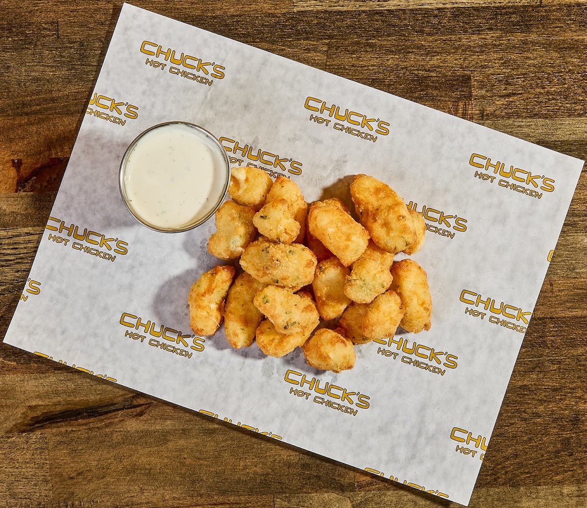 Chuck’s Hot Chicken® menu board
