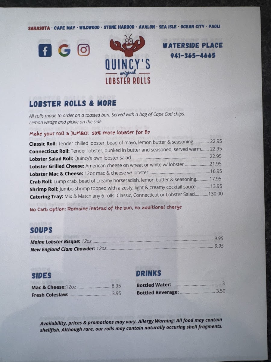 Quincy's Original Lobster Rolls