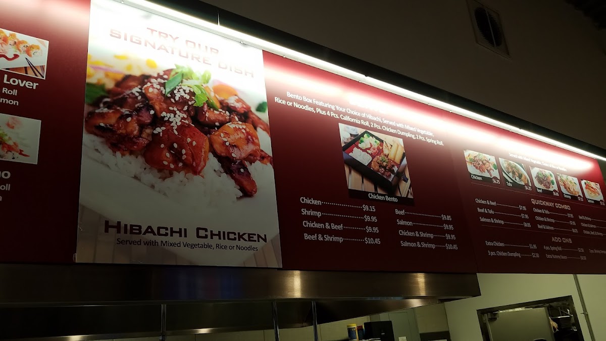 Quickway menu board