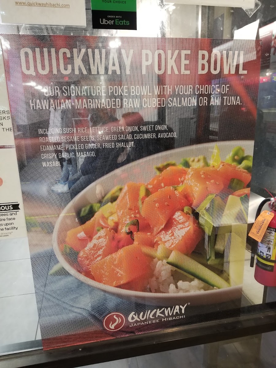 Quickway menu board