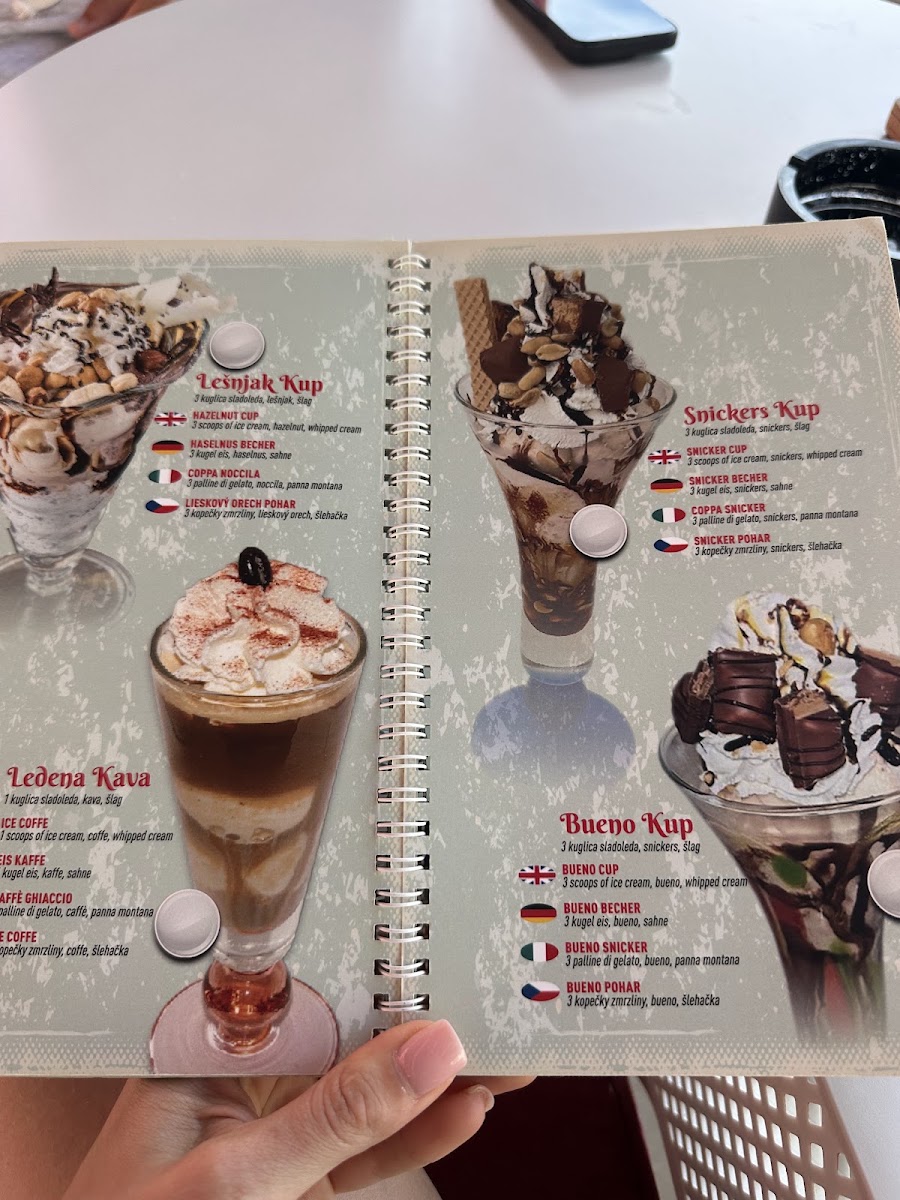 Caffe Turist menu board