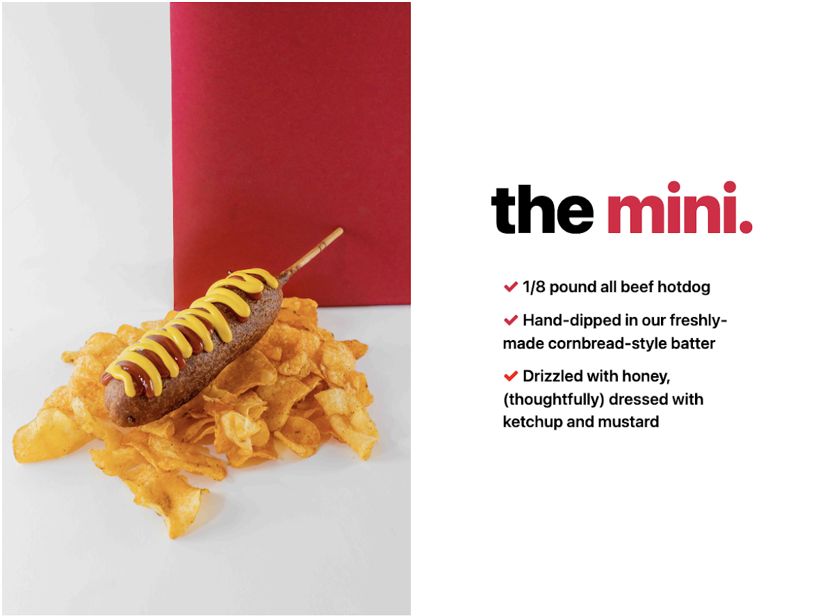 The Corndog Company - Island Park menu board