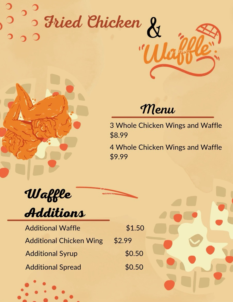 Fry Daddy menu board