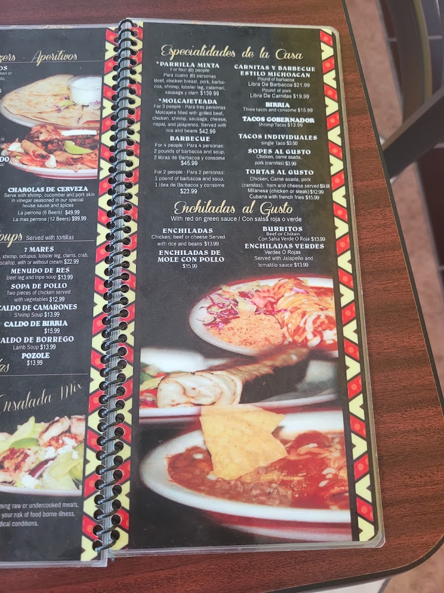 Habanero MXL menu board