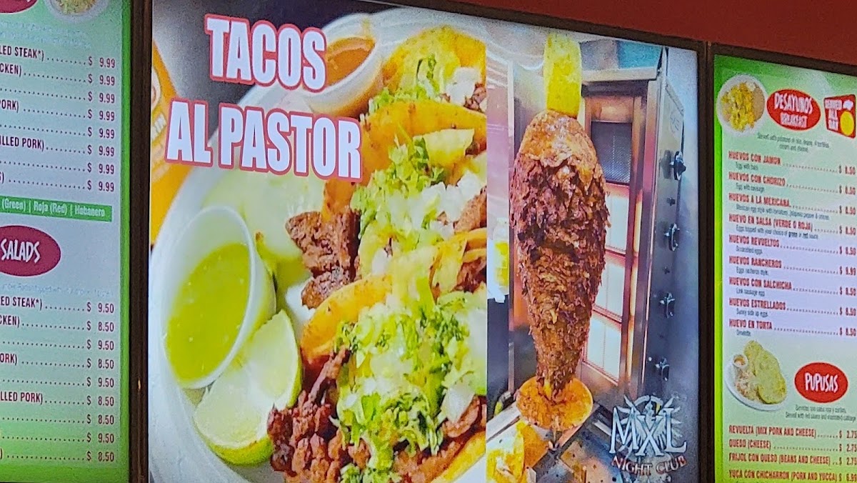 Habanero MXL menu board