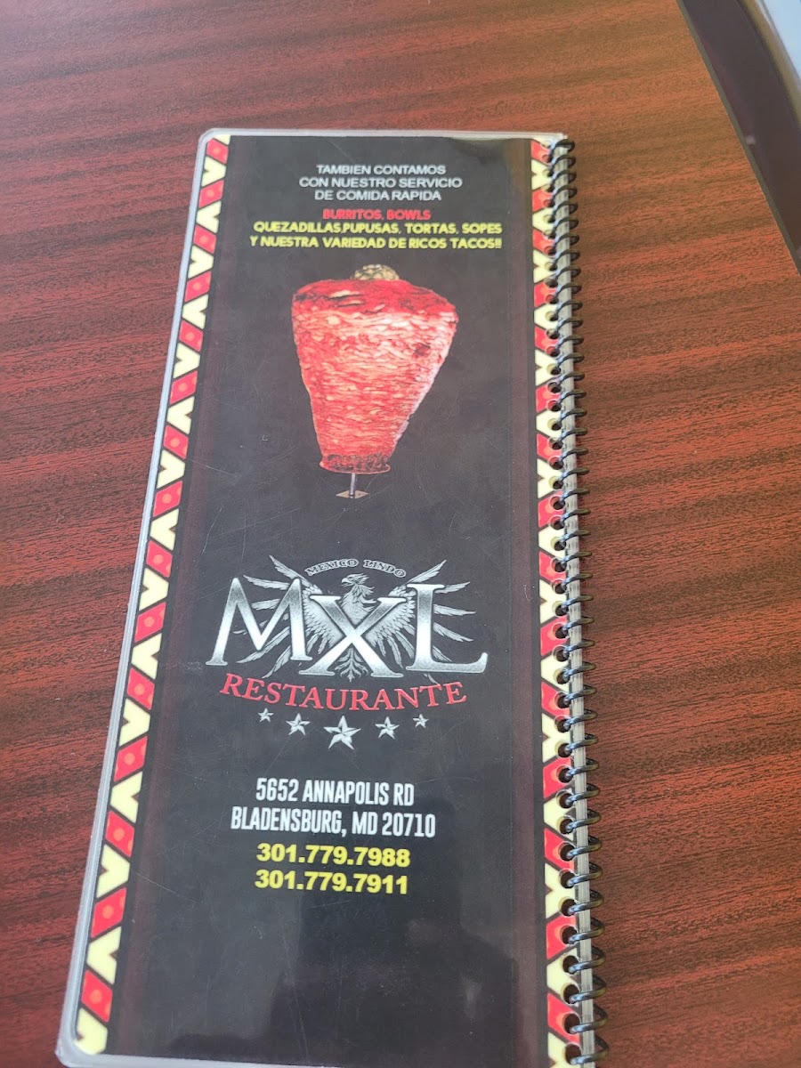 Habanero MXL menu board