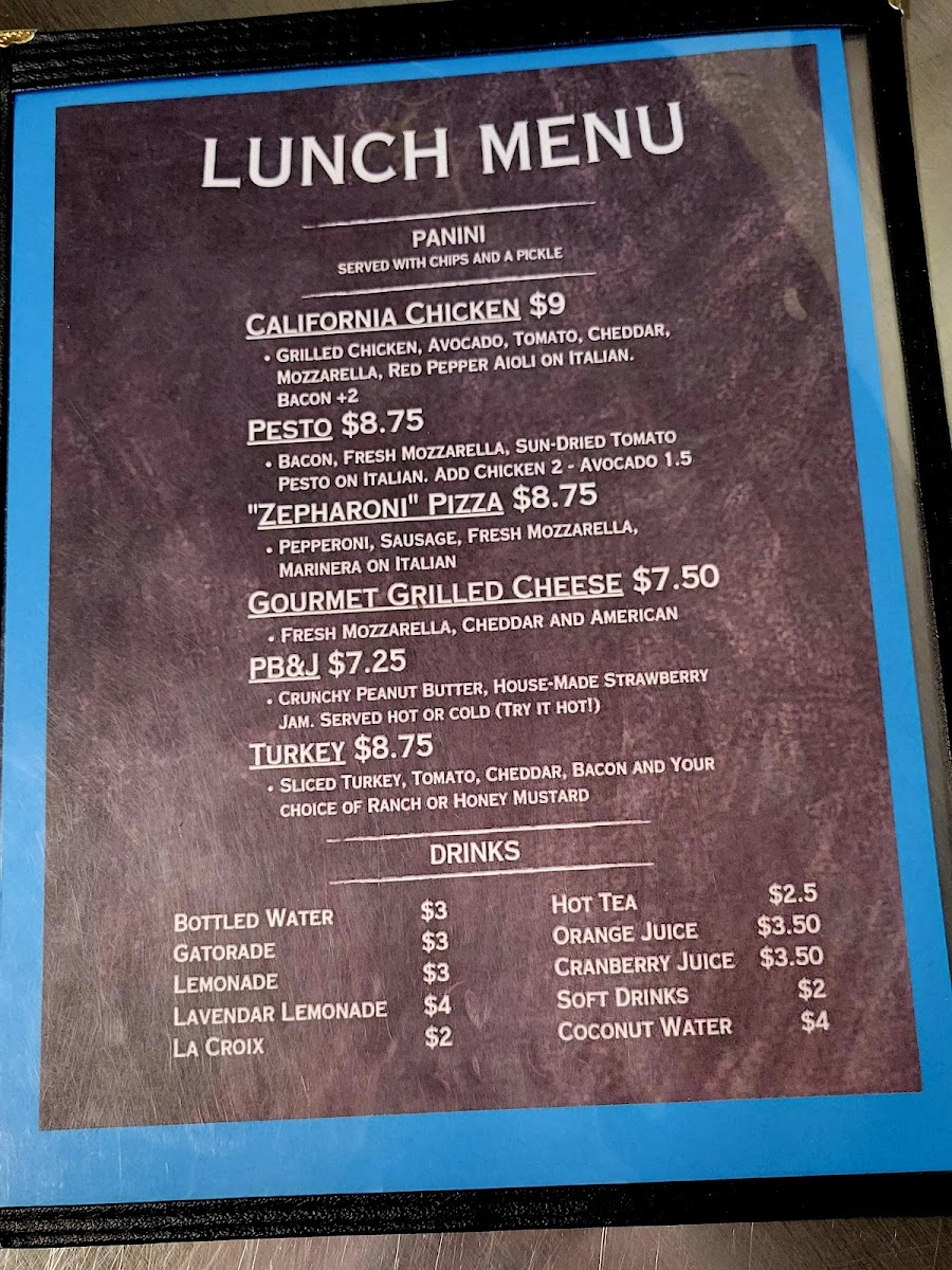 The 14K Kitchen menu board