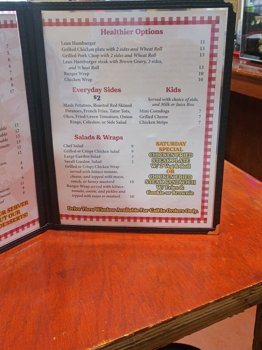 City cafe menu board