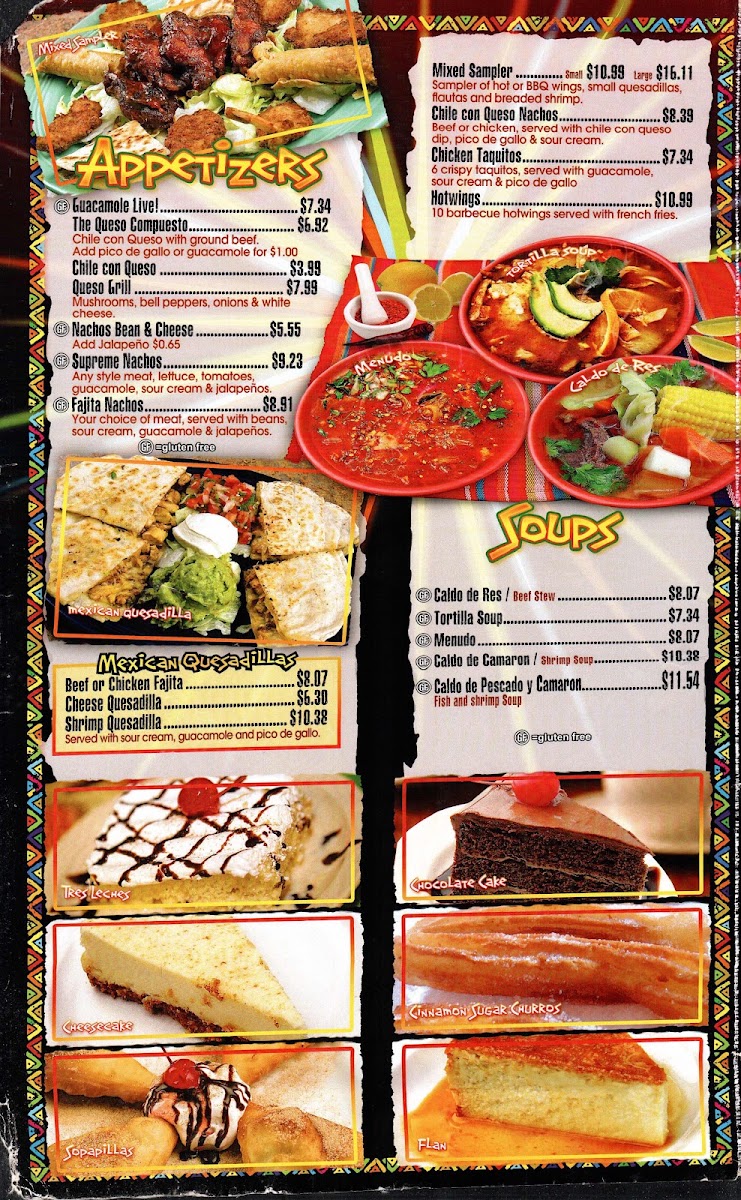 Mexicano Grille #2 menu board