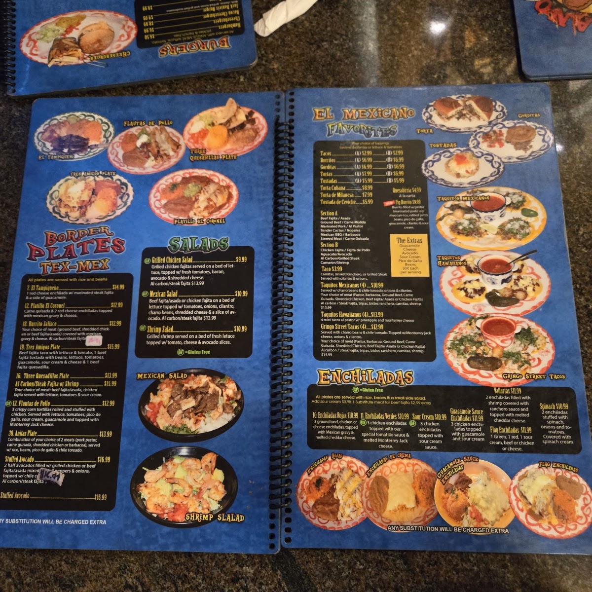Mexicano Grille #2 menu board