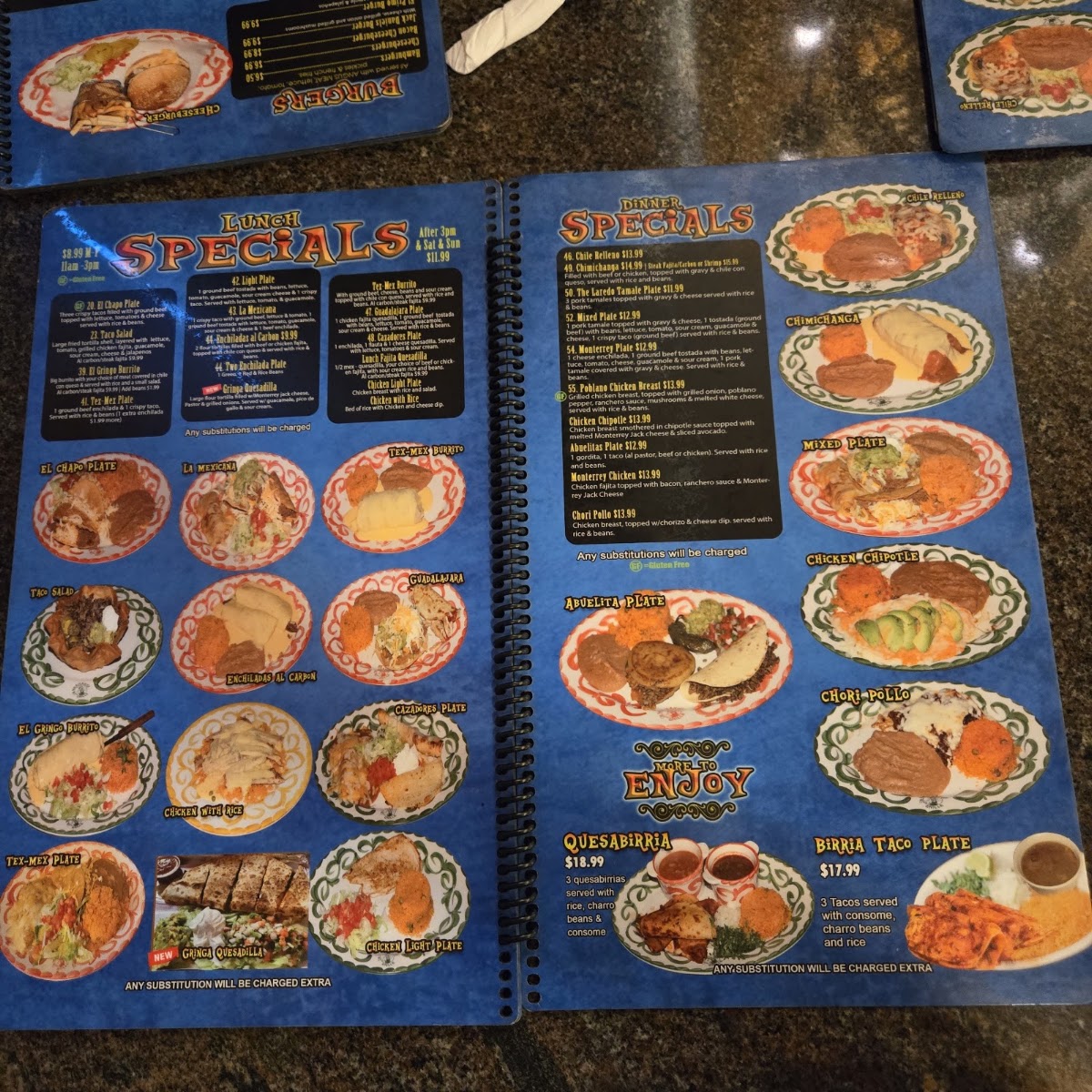 Mexicano Grille #2 menu board