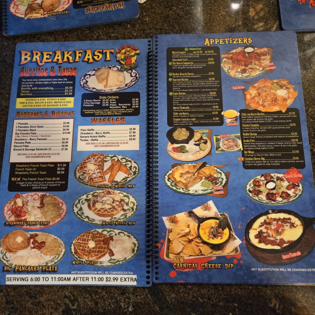 Mexicano Grille #2 menu board