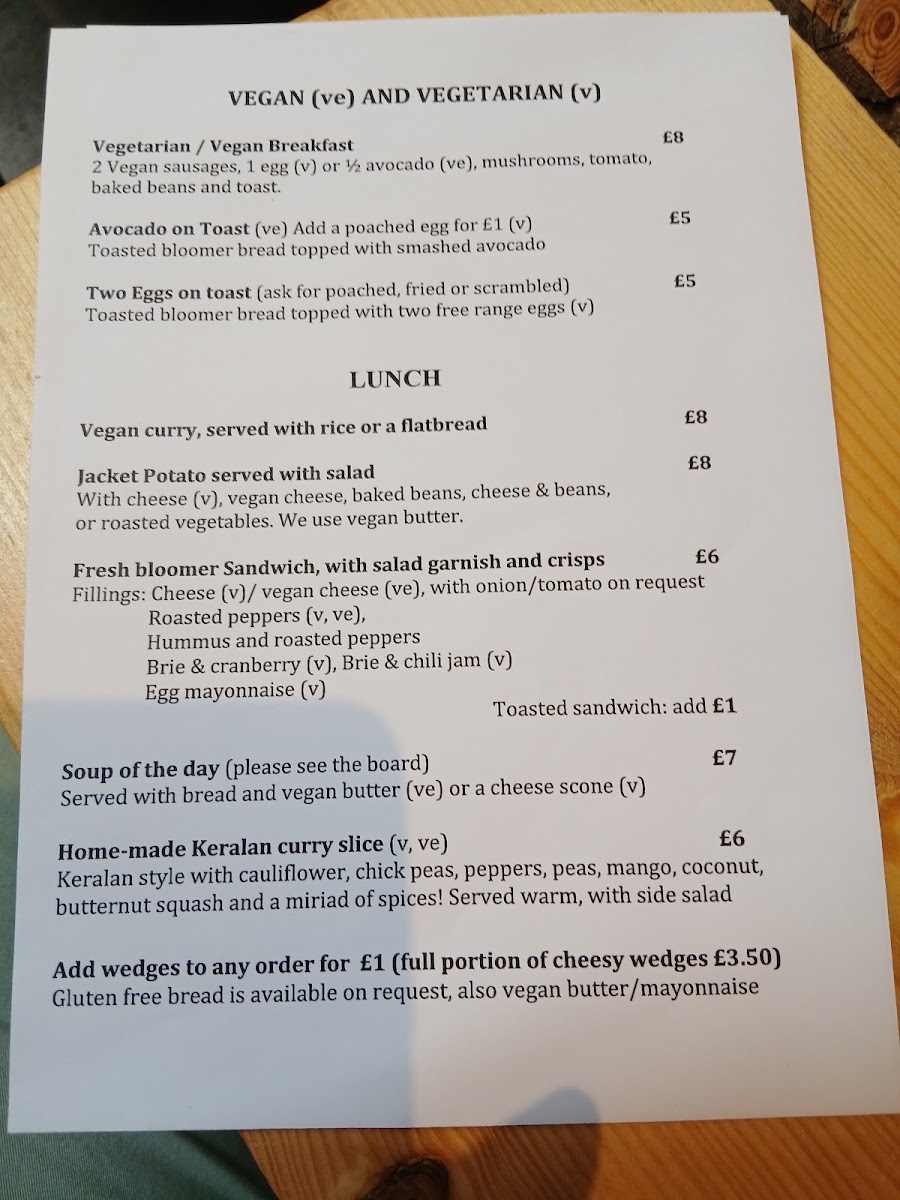 Chatterbox menu board