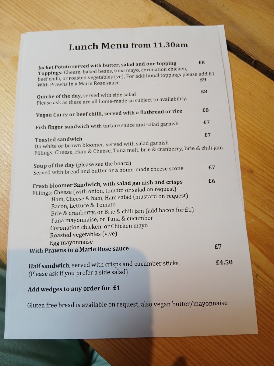 Chatterbox menu board