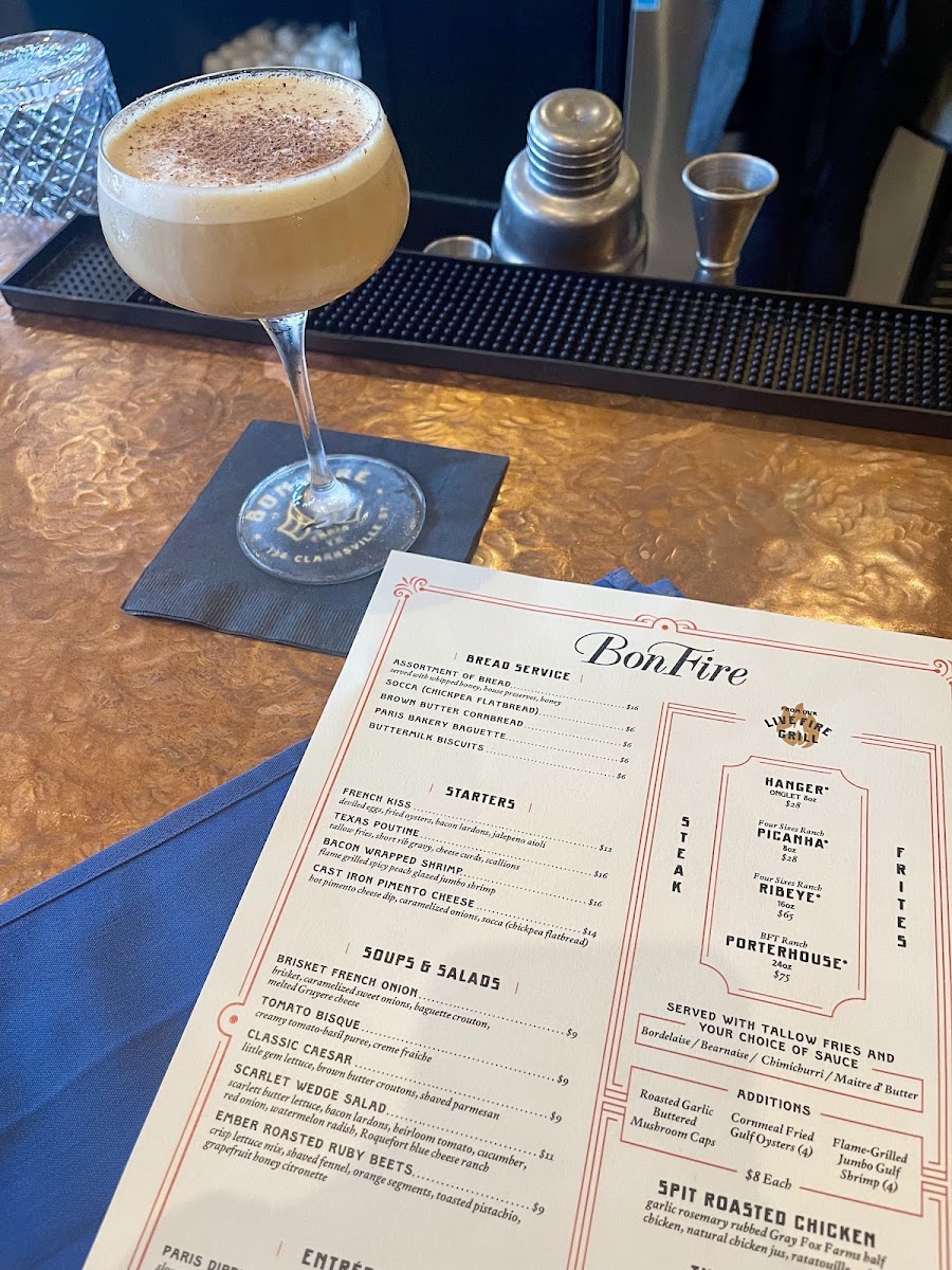 BonFire menu board