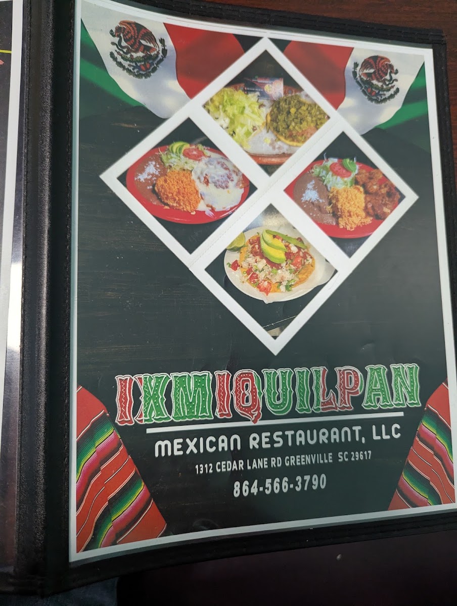 Los Abuelos Mexican Restaurant, LLC menu board