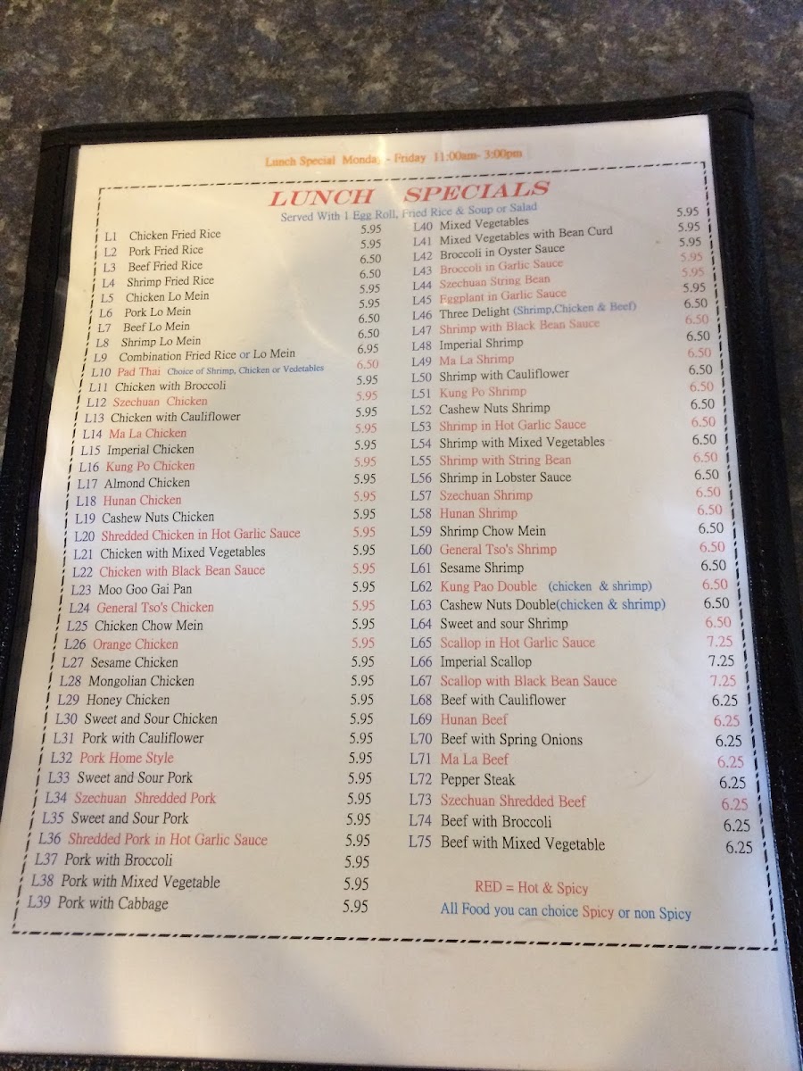 Happy Chinese | Wok & Sushi menu board