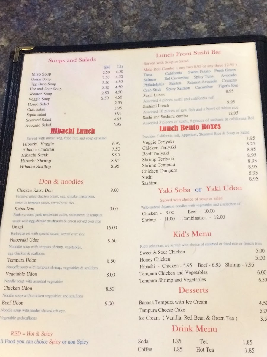 Happy Chinese | Wok & Sushi menu board