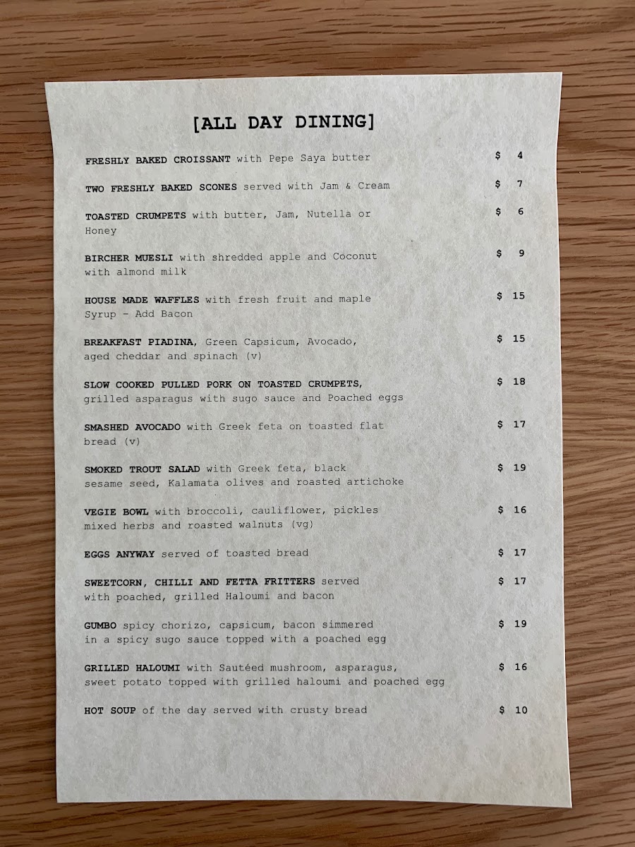 Four7Six Cafe menu board