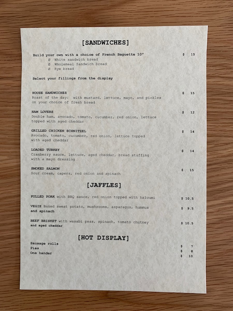 Four7Six Cafe menu board