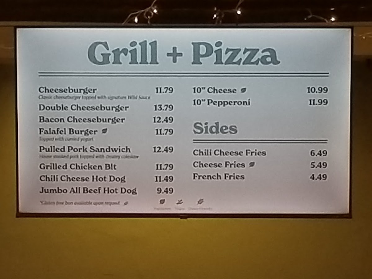 African Outpost menu board