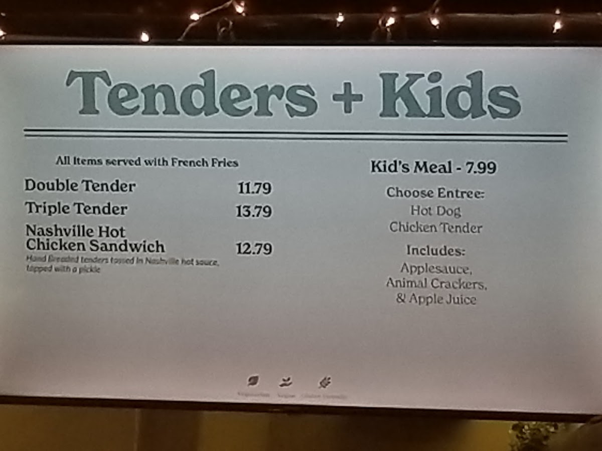 African Outpost menu board