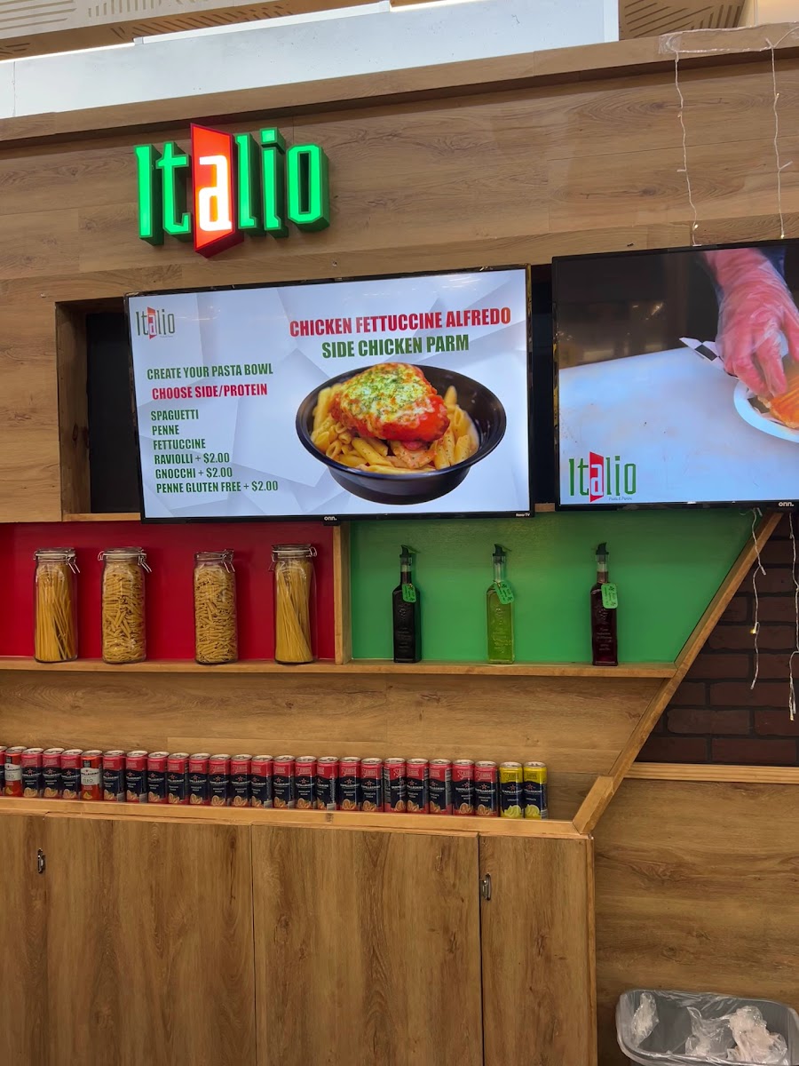 Italio Pasta & Paninis menu board