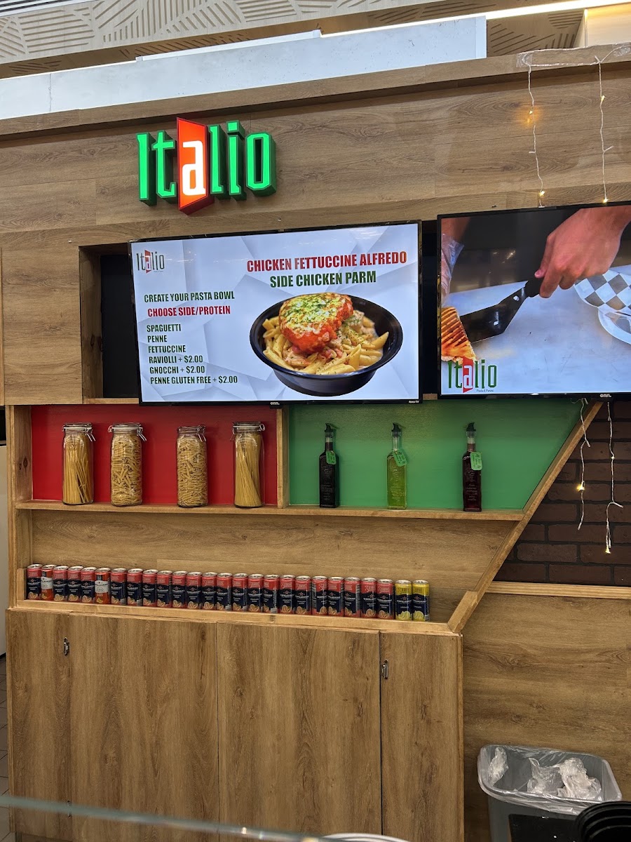 Italio Pasta & Paninis menu board
