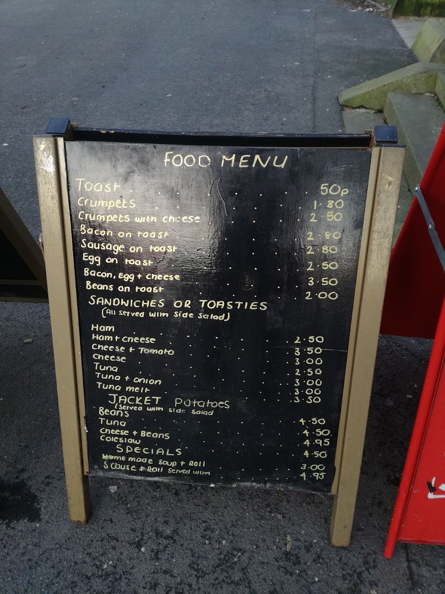 Boathouse Kiosk menu board