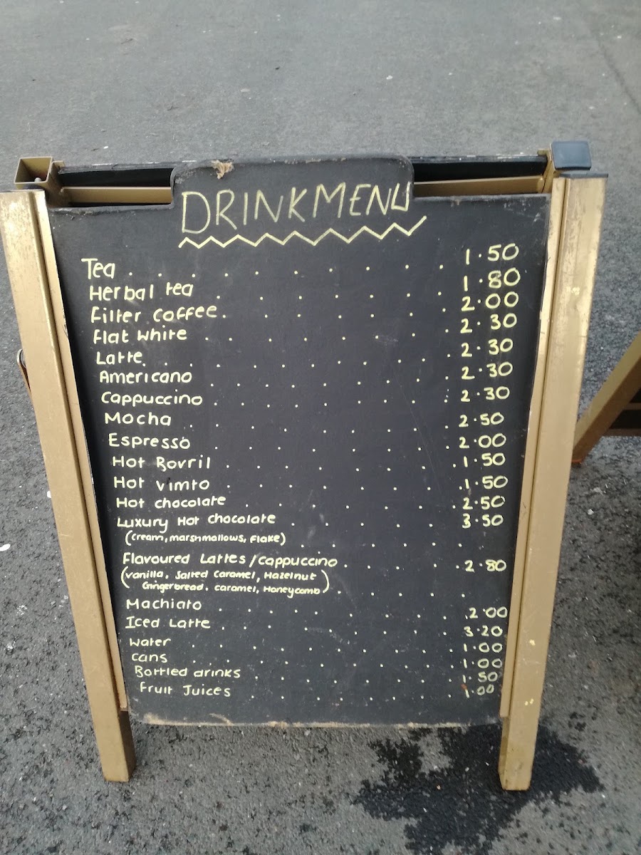 Boathouse Kiosk menu board