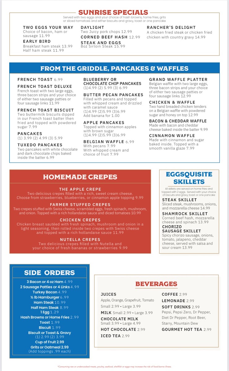 Apple Barrel Cafe - Midtown menu board