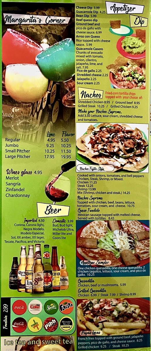 El Jalisco Johnston City menu board